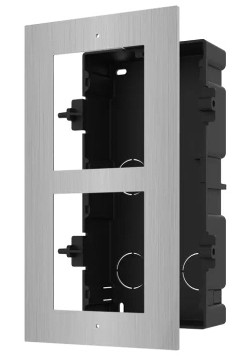 Hikvision DS-KD-ACF2/S 2 way flush mounting bracket for modular door station Stainless Steel