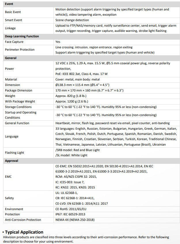 DS-2CD2387G3-LIS2UY/SL, 2.8mm, White/Black, 8MP, Built-in Mic & Speaker