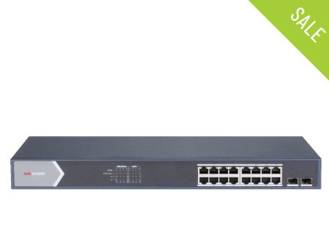Hikvision DS-3E1518P-SI 16-Port Gigabit Smart PoE Ethernet Switch