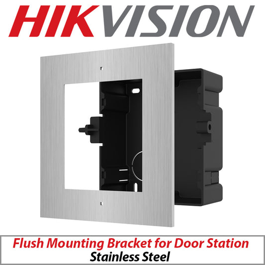Hikvision DS-KD-ACF1/S stainless steel flush mount bracket for modular door station (Single)