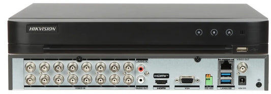 Hikvision iDS-7216HQHI-M1/XT 16 channel AcuSense TVI Turbo 5.0 3K/5MP DVR, No HDD