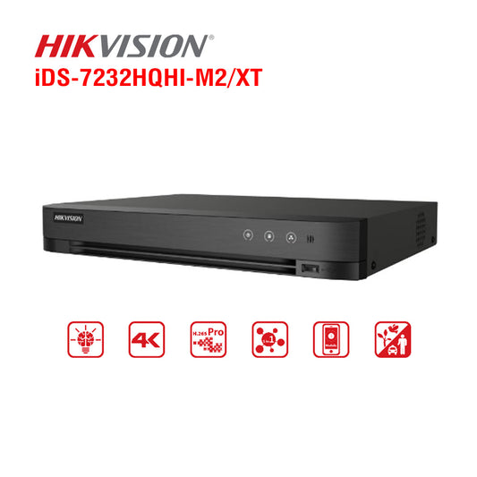Hikvision IDS-7232HQHI-M2/XT Hikvision 32 channel AcuSense TVI 3K/5MP DVR, No HDD
