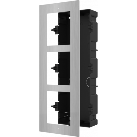 Hikvision DS-KD-ACF3/S 3way flush mounting bracket for modular door station Stainless Steel