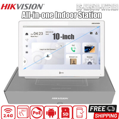 HIKVISION DS-KH9510-WTE1(B) 10“ Touch-Screen Indoor Station (Android)