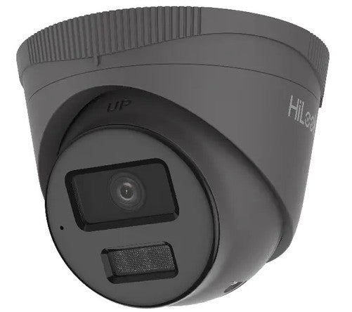 Hikvision HiLook IPC-T249HA-LU 4MP Smart Hybrid ColorVu Fixed Turret Network Camera, 2.8mm with Mic